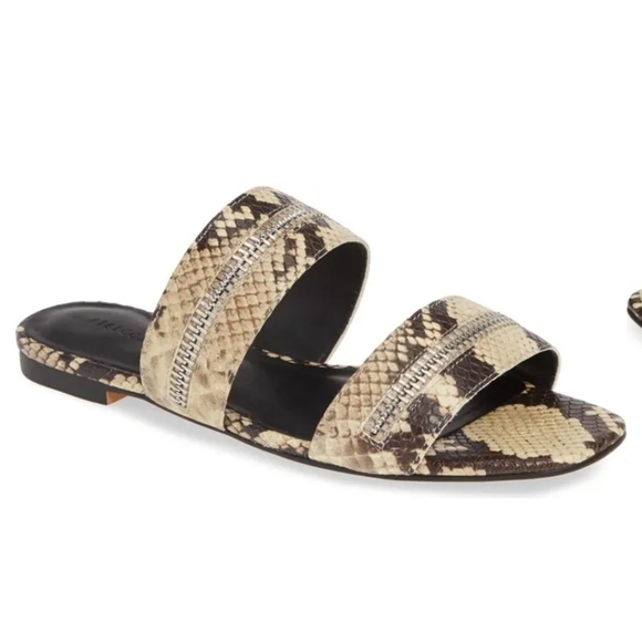 NEW Rebecca Minkoff Marciann Two Zipper Snakeskin - Picture 1 of 4